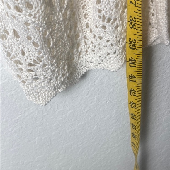 Chelsea & Theodore Crochet Knit Long Cardigan – Boho Vibes – Size M - Picture 4 of 7